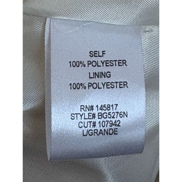 Beivy Fuzzy Cream Vest Sherpa White Faux Fur Size L Autumn Fall Transitional - Picture 8 of 10